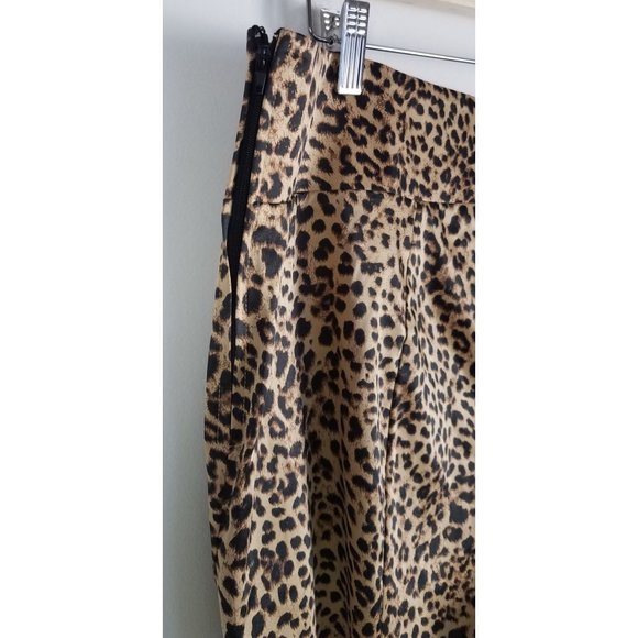 Retro Chic By Torrid Sz. 16 Audrey Skinny Luxe Ponte High Rise Leopard Pants - Picture 7 of 7
